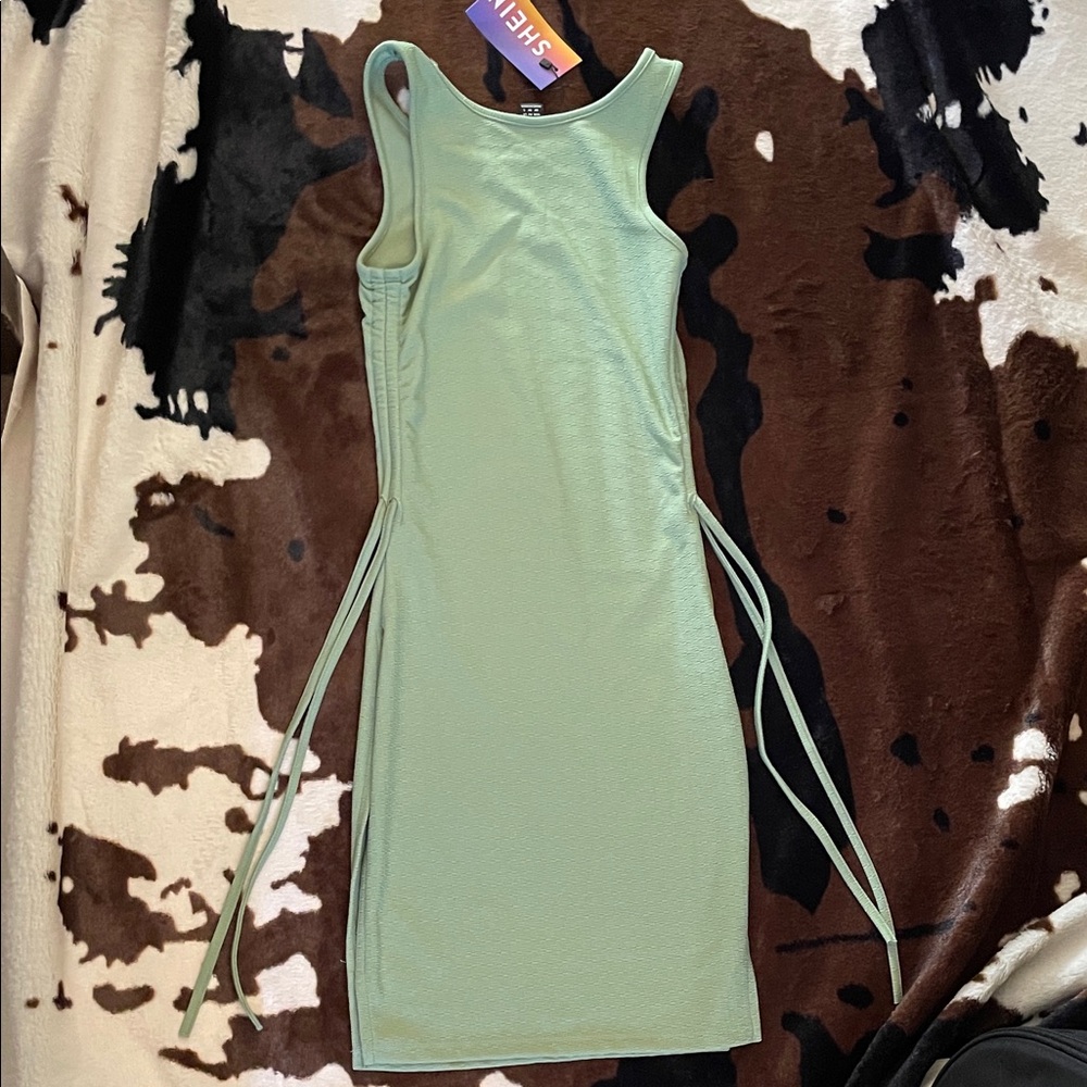 “SHEIN” Mint Green Sleeveless Mini Dress! - Picture 4 of 5